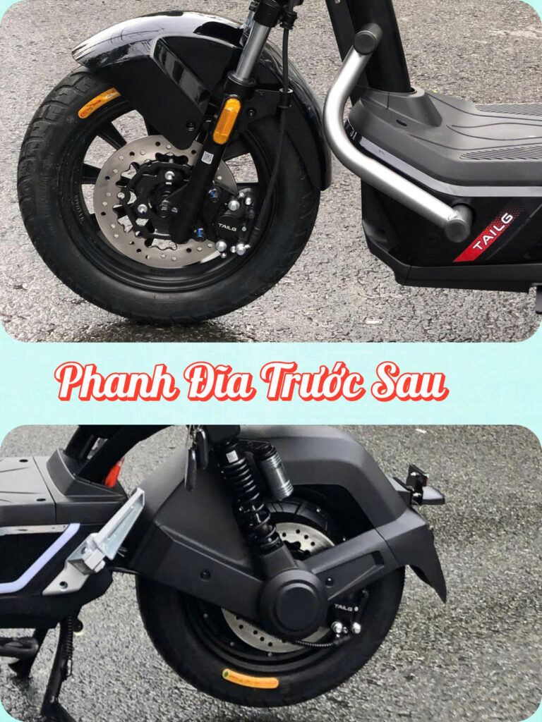 Hệ thống phanh đĩa và giảm xóc thủy lực
