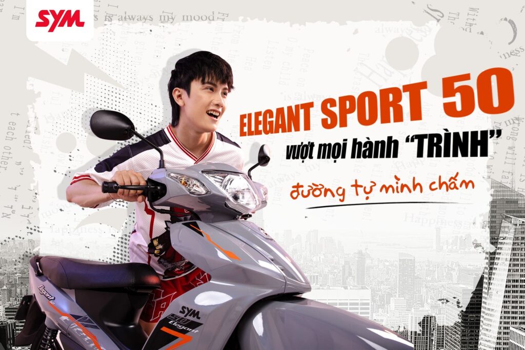 Xe Máy 50cc SYM Elegant 50 Vành Đúc