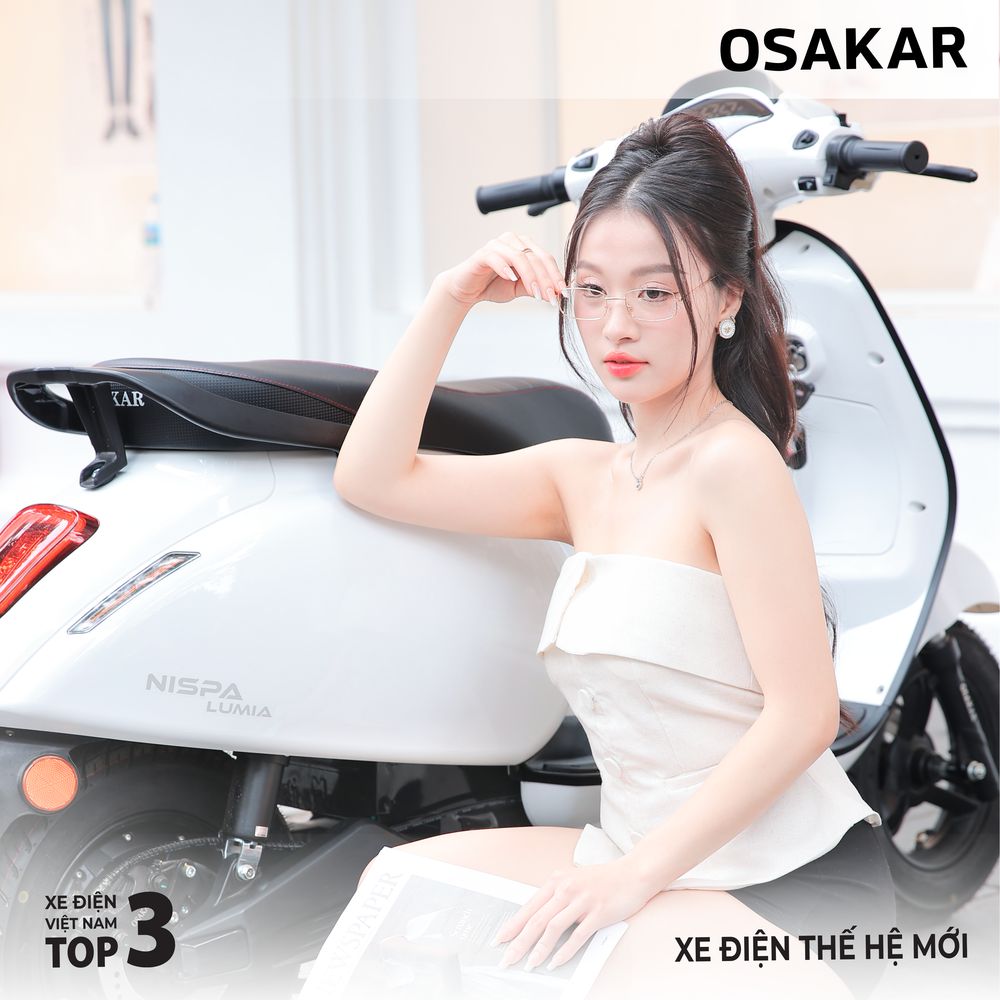 Xe máy điện Osakar Nispa Lumia New 2025 được giới trẻ yêu thích