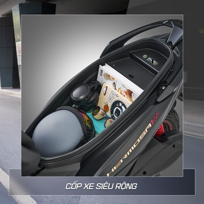 Ngoại hình thời trang của xe Kymco Candy Hermosa FI, nhỏ gọn nhưng sang như xe cao cấp